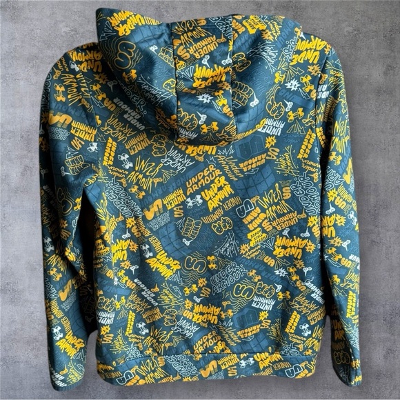 Under Armour Graffiti Hoodie Sweatshirt Youth Size Large - Picture 2 of 2